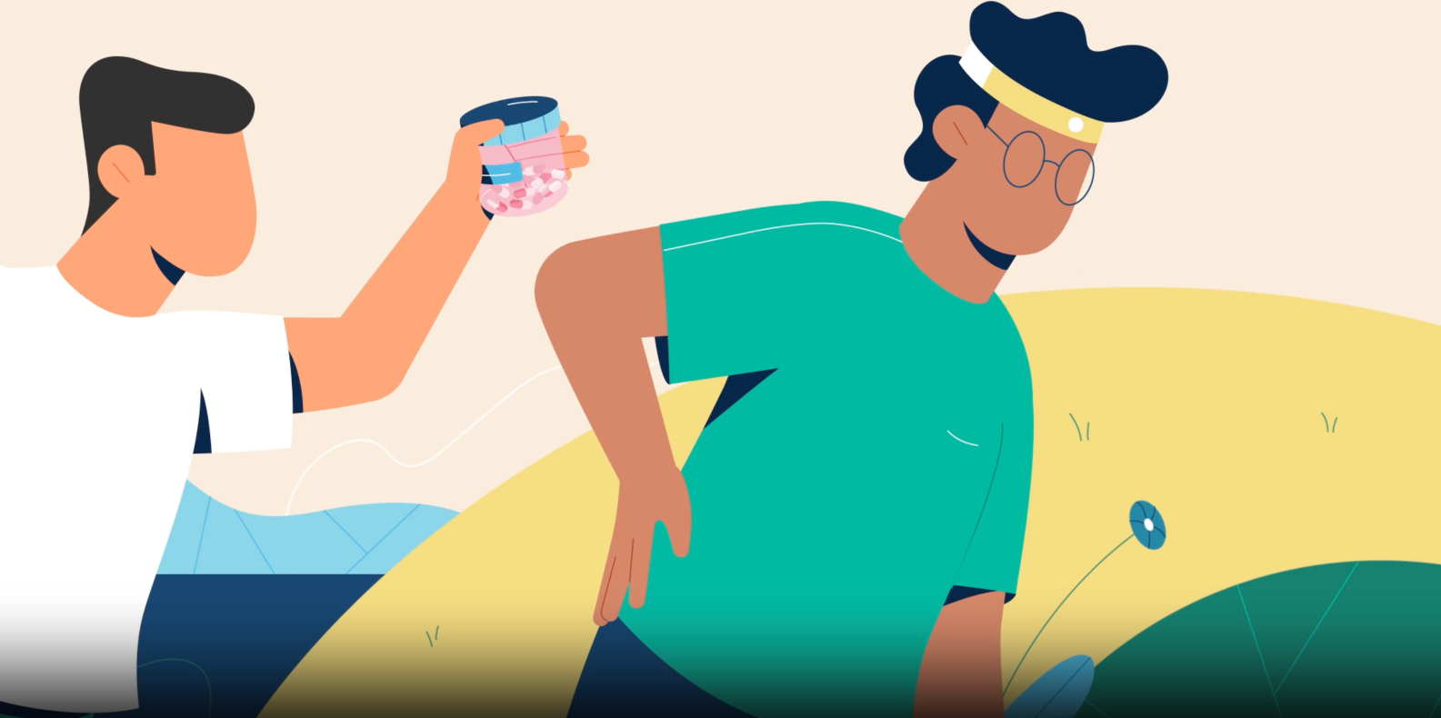 Illustration supporting the video that explains all the services that 2ndMD offers